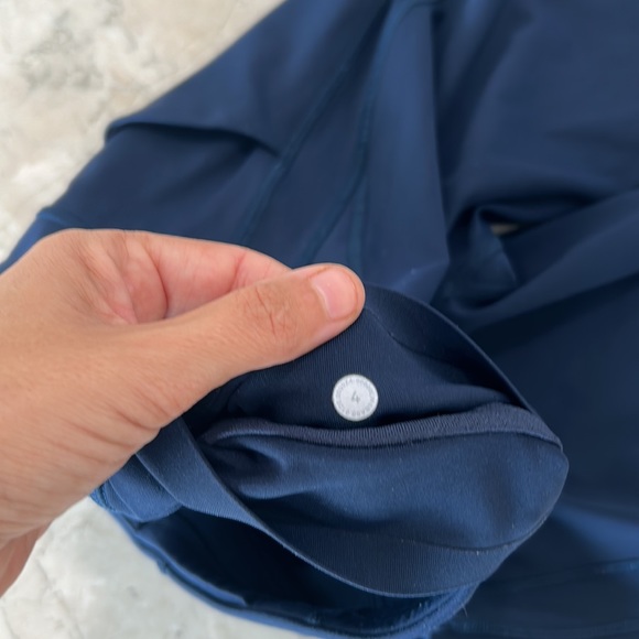 Lululemon Time To Sweat Crop *23" leggings - true navy - Picture 5 of 6